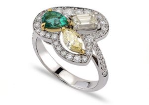 precious stones emerald ring